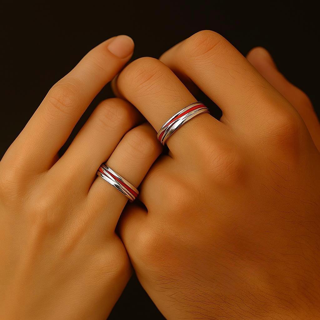 Anello filo rosso del destino (x2)